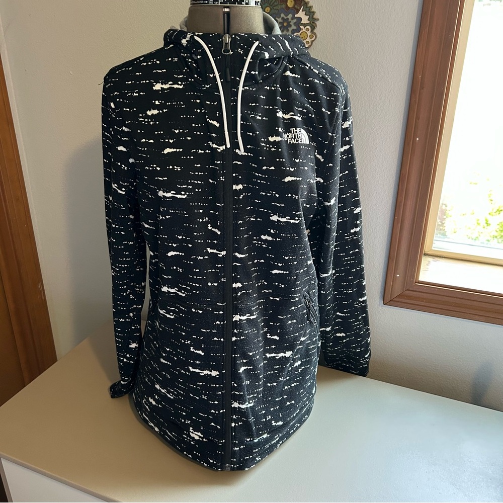 The North Face Black and White Patterned Hoodie